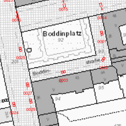 Demo image for Öffentliche Beleuchtung, ALKIS Berlin s/w