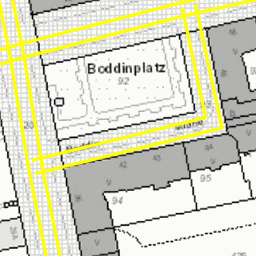 Demo image for Tempolimits, ALKIS Berlin s/w